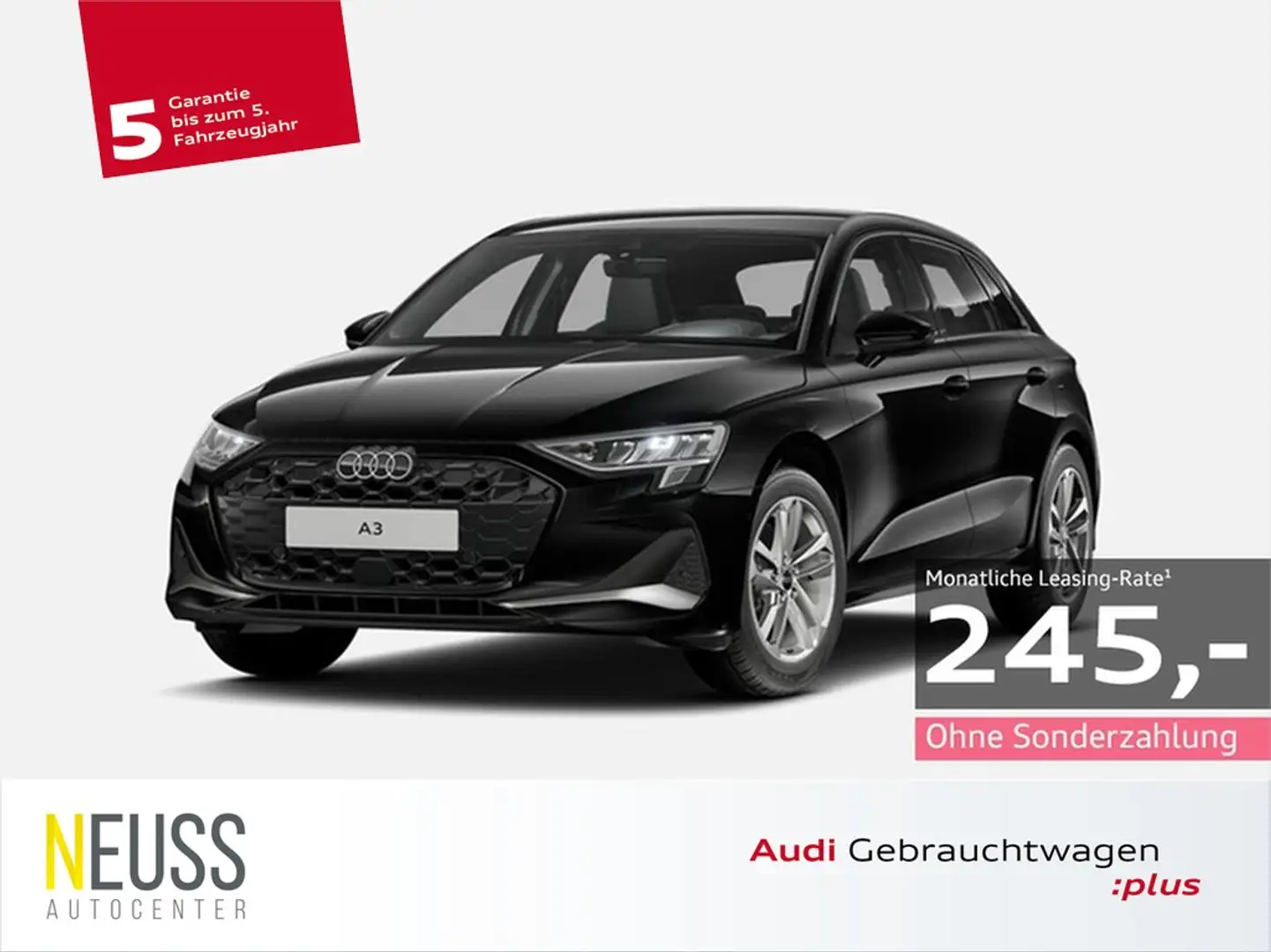 Audi A3 Sportback 35 TFSI advanced AKTION+AHK+RFK+ACC Schwarz - 1