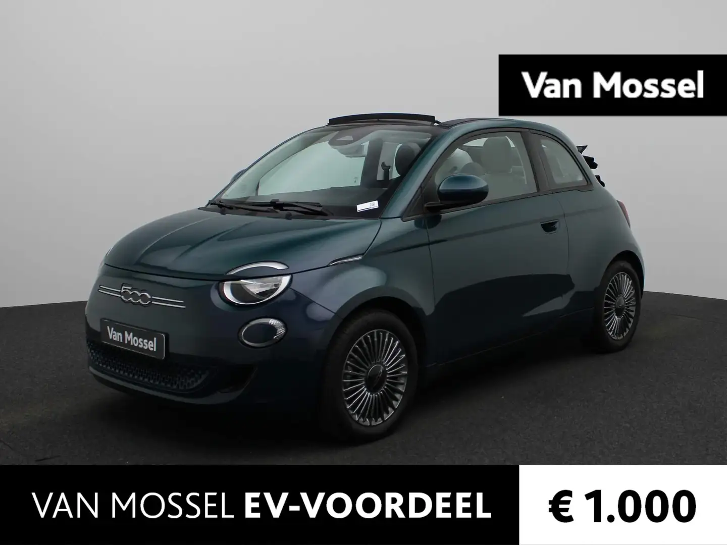 Fiat 500e C Icon 42 kWh | Navi | ECC | PDC | LMV | Groen - 1