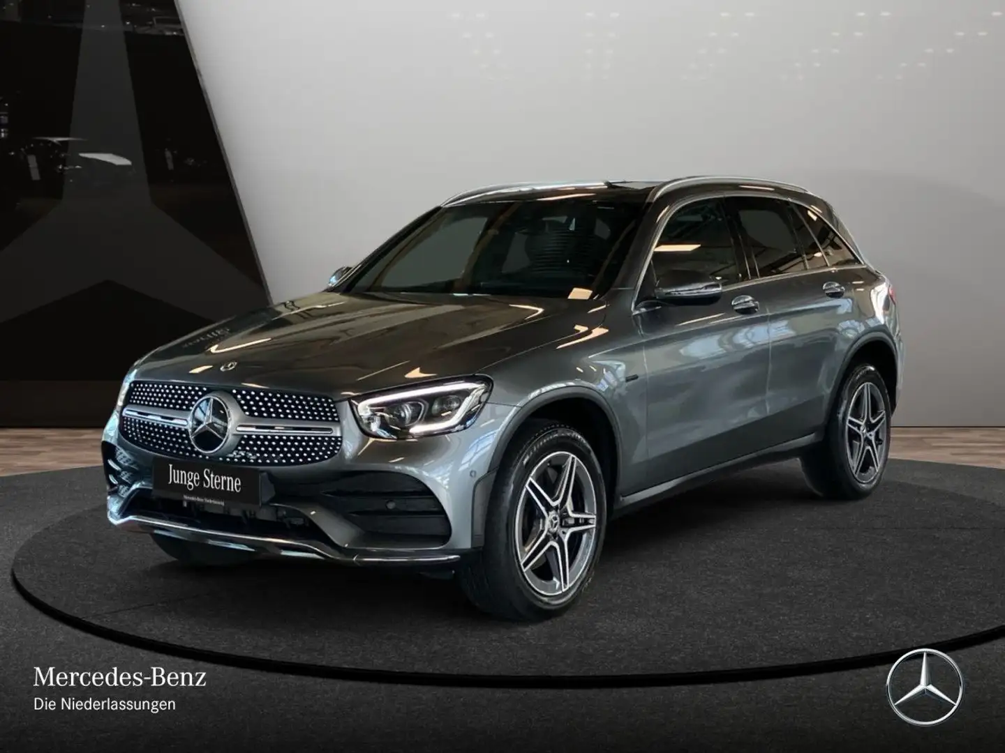 Mercedes-Benz GLC 300 de 4M AMG+PANO+AHK+MULTIBEAM+KAMERA+SPUR Grau - 2