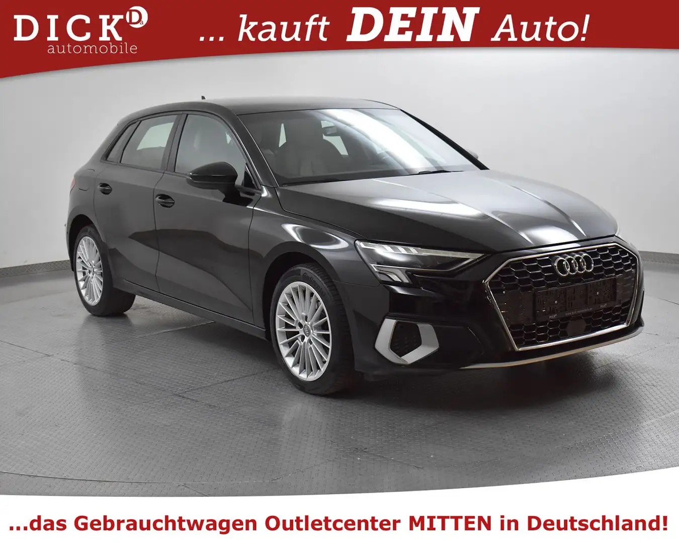 Audi A3 SB 35d Advan Sport LEDER+NAV+KAM+LED+VIRTU+17 Schwarz - 1