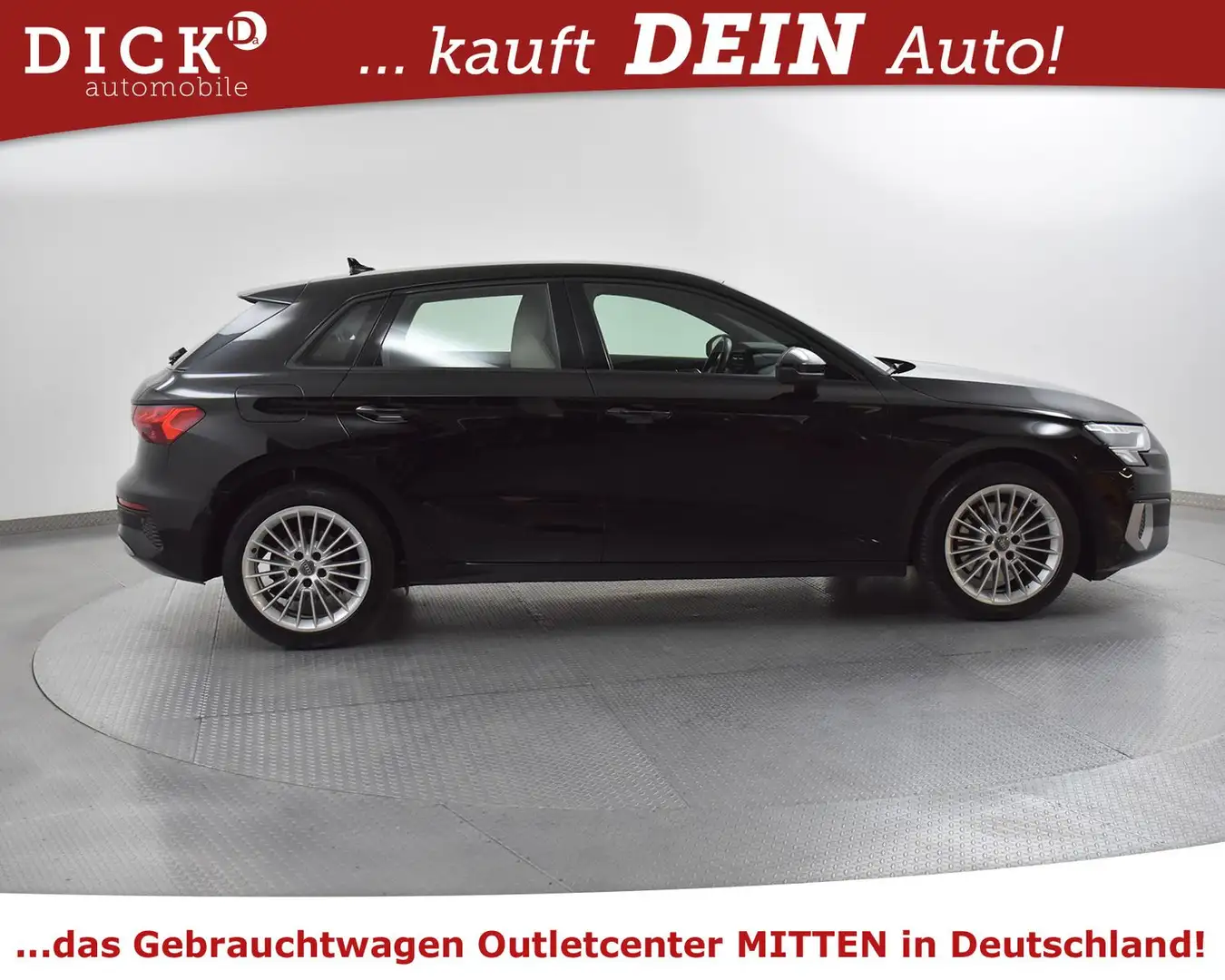 Audi A3 SB 35d Advan Sport LEDER+NAV+KAM+LED+VIRTU+17 Schwarz - 2