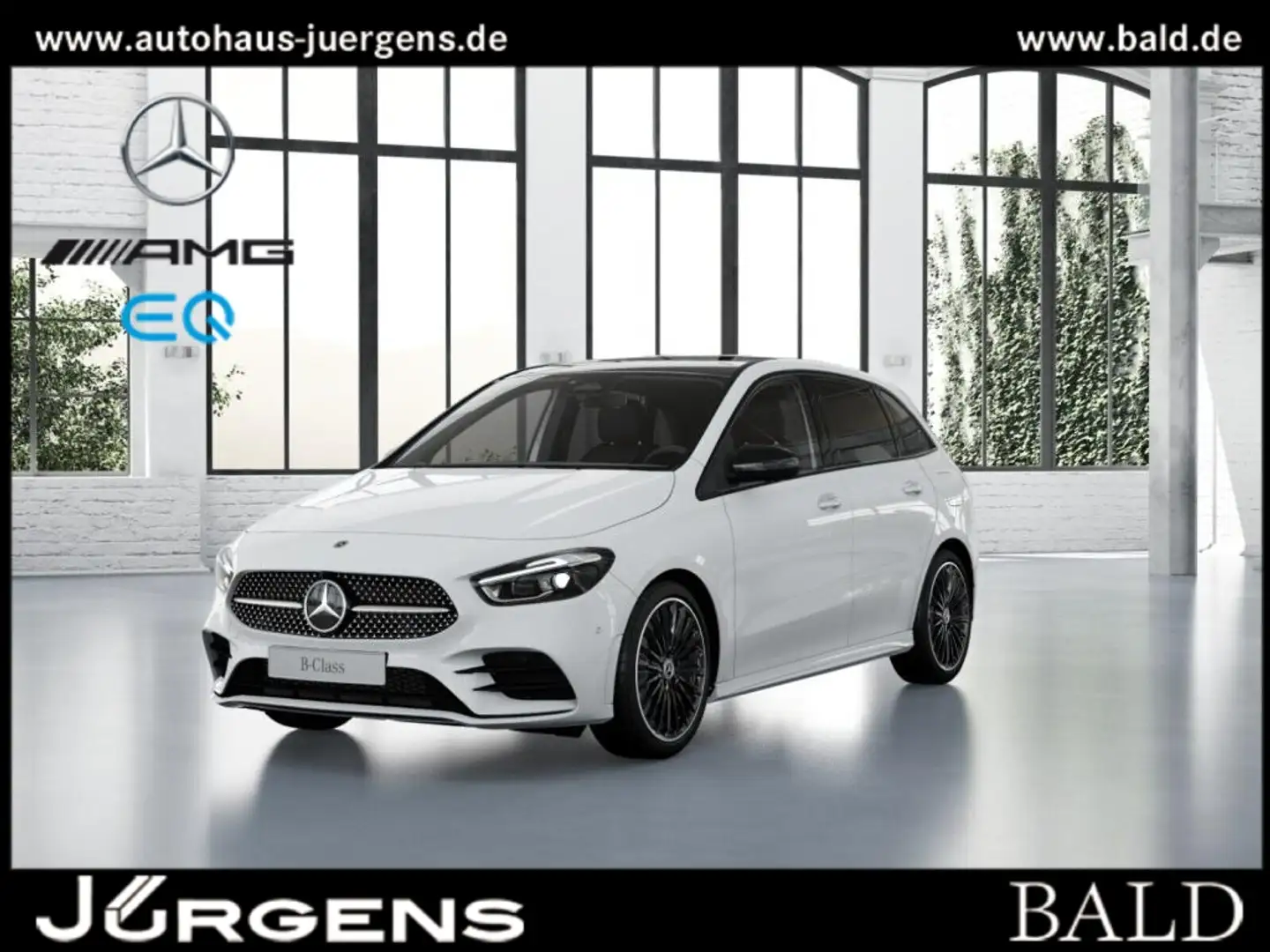 Mercedes-Benz B 250 4M AMG-Sport/Pano/Burm/Night/Stdhz/Memo/19 Weiß - 1