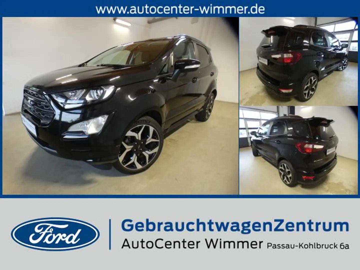 Ford EcoSport 1.0 EcoBoost ST-LINE Fekete - 1