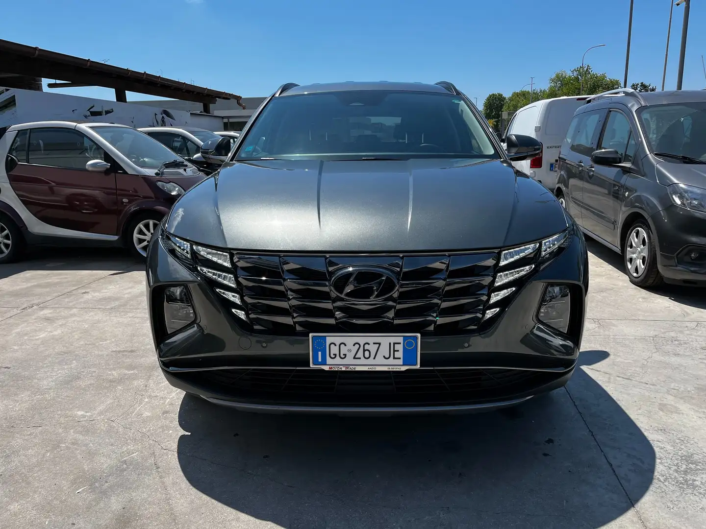 Hyundai TUCSON Tucson III 2021 1.6 hev Exellence 2wd auto Gris - 2