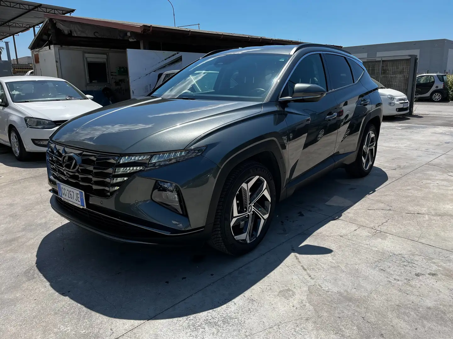 Hyundai TUCSON Tucson III 2021 1.6 hev Exellence 2wd auto Gris - 1