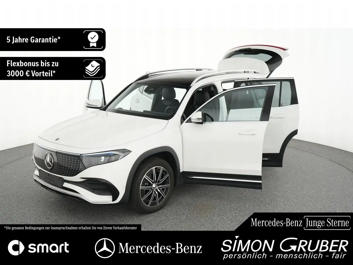 Mercedes-Benz EQB 250 + AMG Pano Ambi LED EasyPack AHK Mod 2025 Weiß - 1