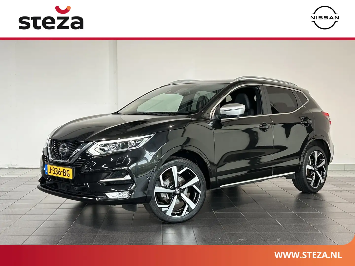 Nissan Qashqai 1.3 DIG-T Tekna PLUS | Lederen Bekl. | Panoramadak Noir - 1