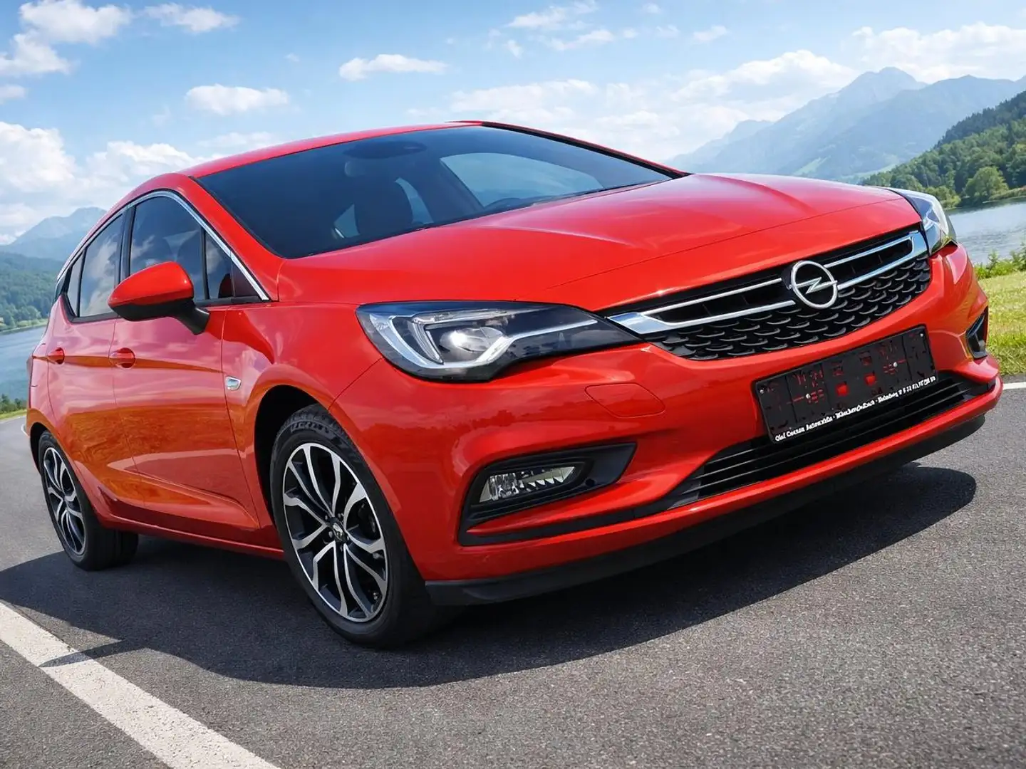 Opel Astra 17833 km.150PS.Automatik.LED.KamaraSitzheizung&LH! Rot - 1