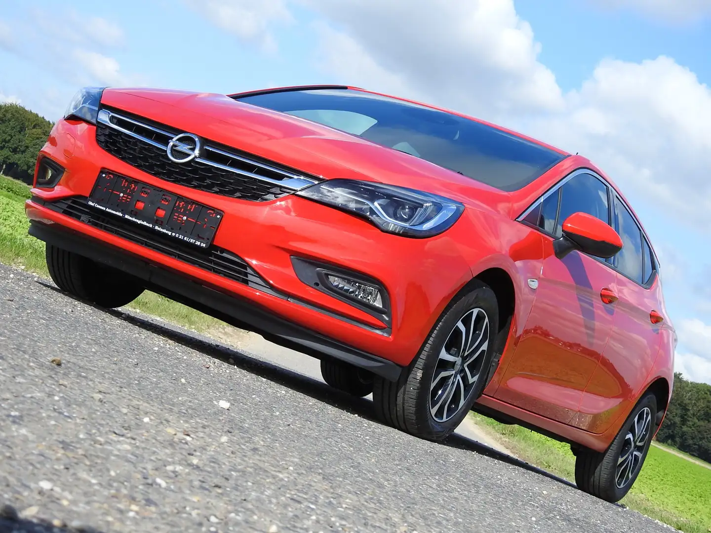 Opel Astra 17833 km.150PS.Automatik.LED.KamaraSitzheizung&LH! Rot - 1