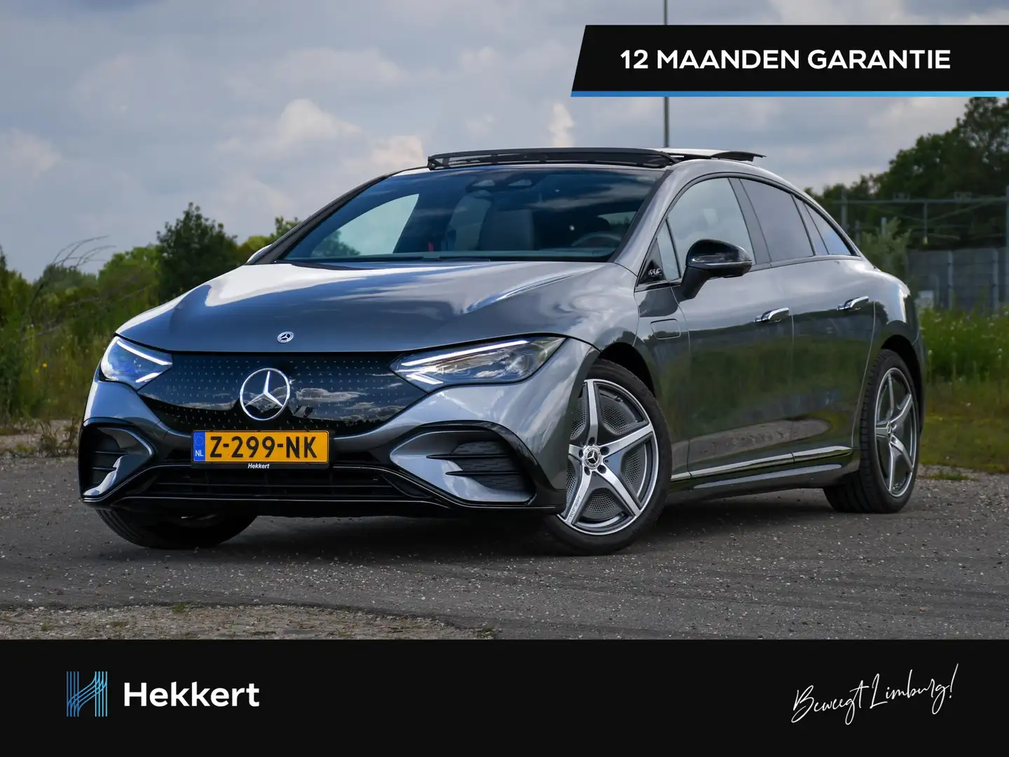 Mercedes-Benz EQE 350 AMG Line 89 kWh 292pk Automaat ACHTERASBESTURING 1 Gri - 1