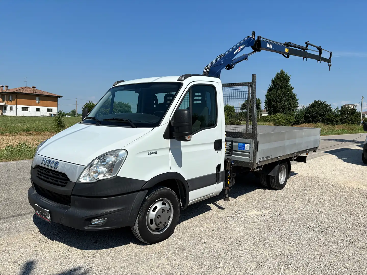 Iveco Daily 35C15 CASSONE FISSO E GRU Bianco - 1