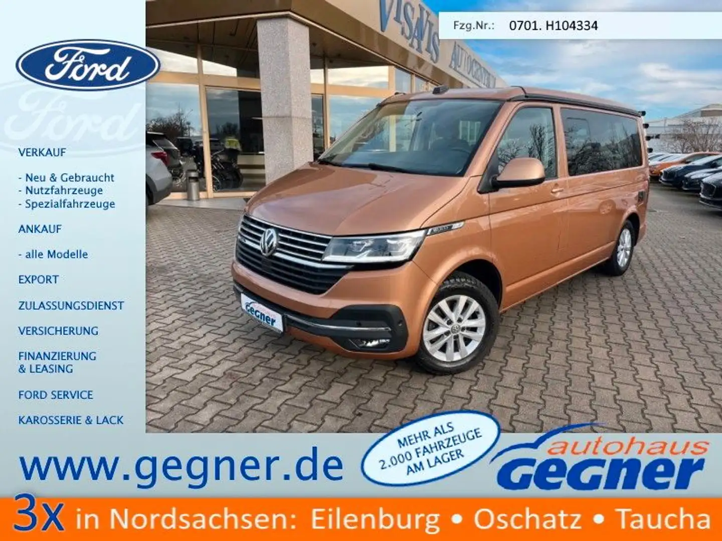 Volkswagen T6 California T6.1 California 150PS DSG Ocean Brun - 1