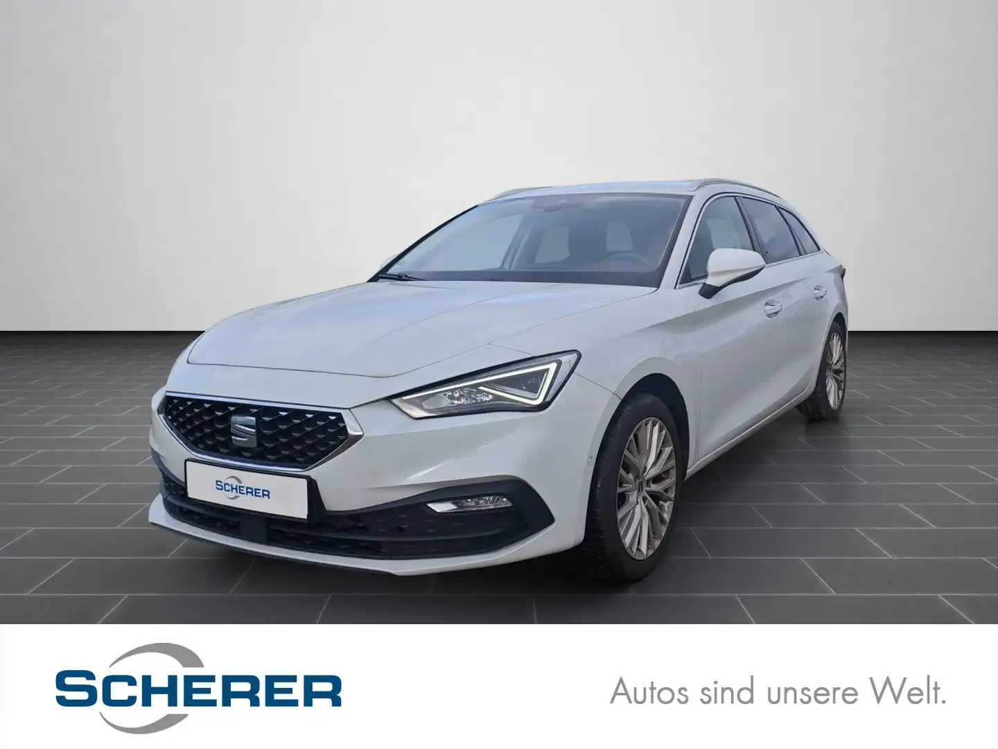SEAT Leon Sportstourer 2.0 TDI LED NAVI SITZHEIZUNG Weiß - 1