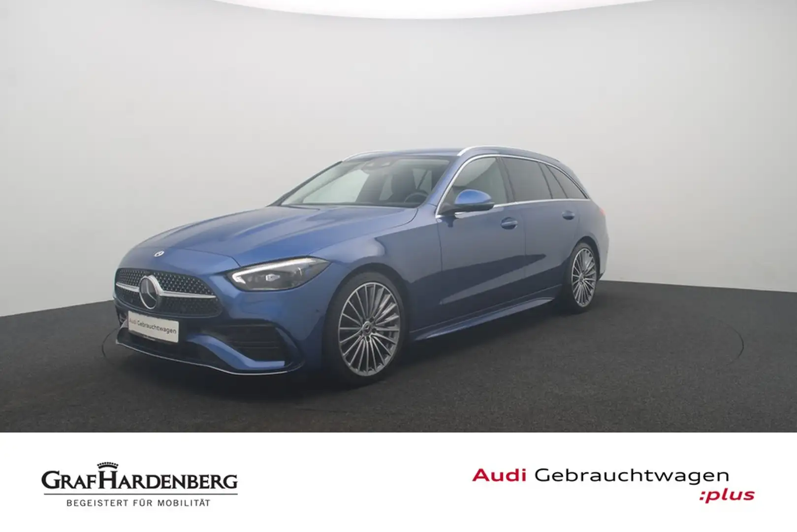 Mercedes-Benz C 220 d T-Modell AMG line Virt.Cockpit Navi AHK Blau - 1