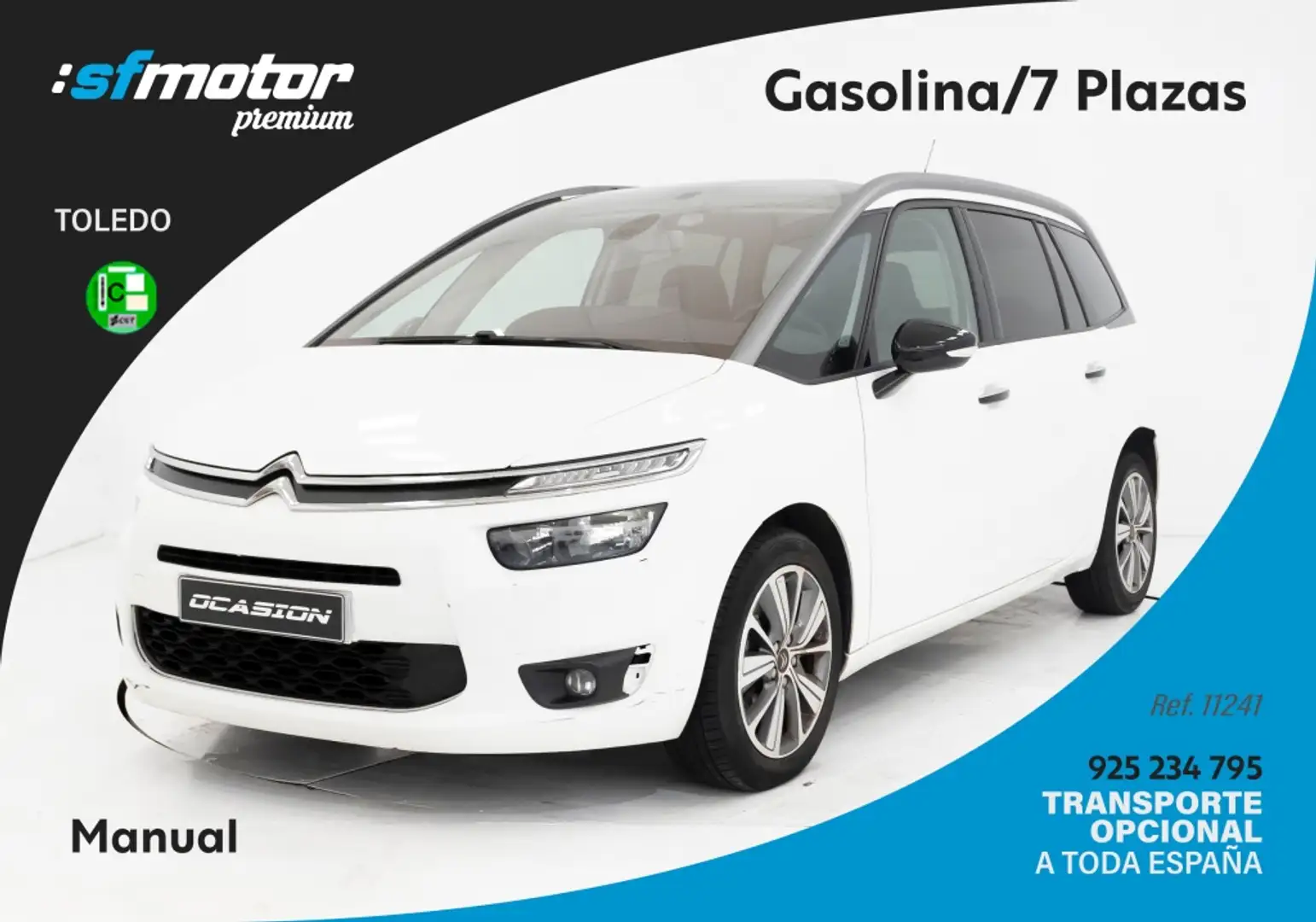 Citroen C4 Grand Picasso 1.2 PT. S&S Intensive Blanc - 1