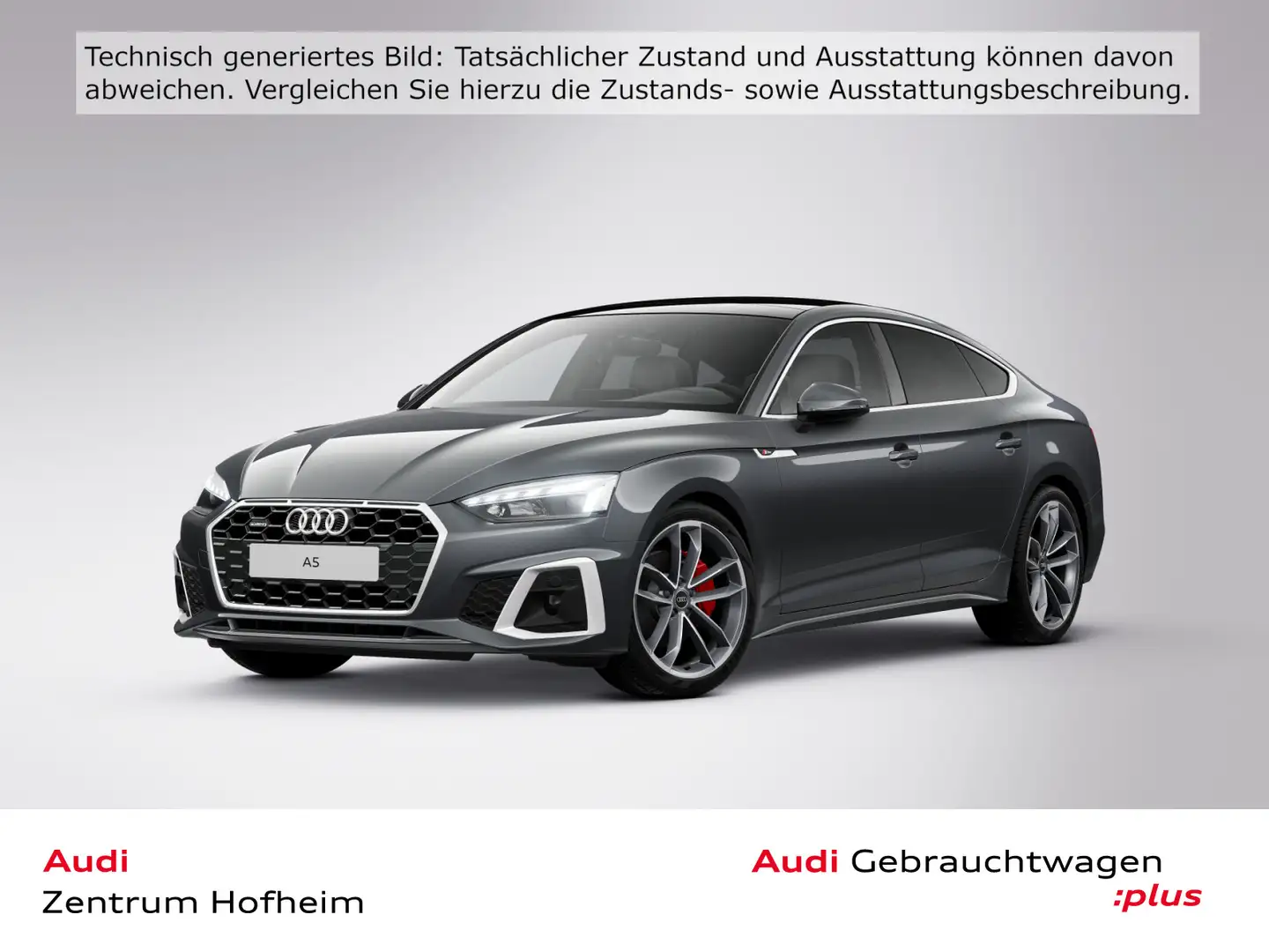 Audi A5 40 TDI qu S line S tro*Matrix*Virtu Grau - 1