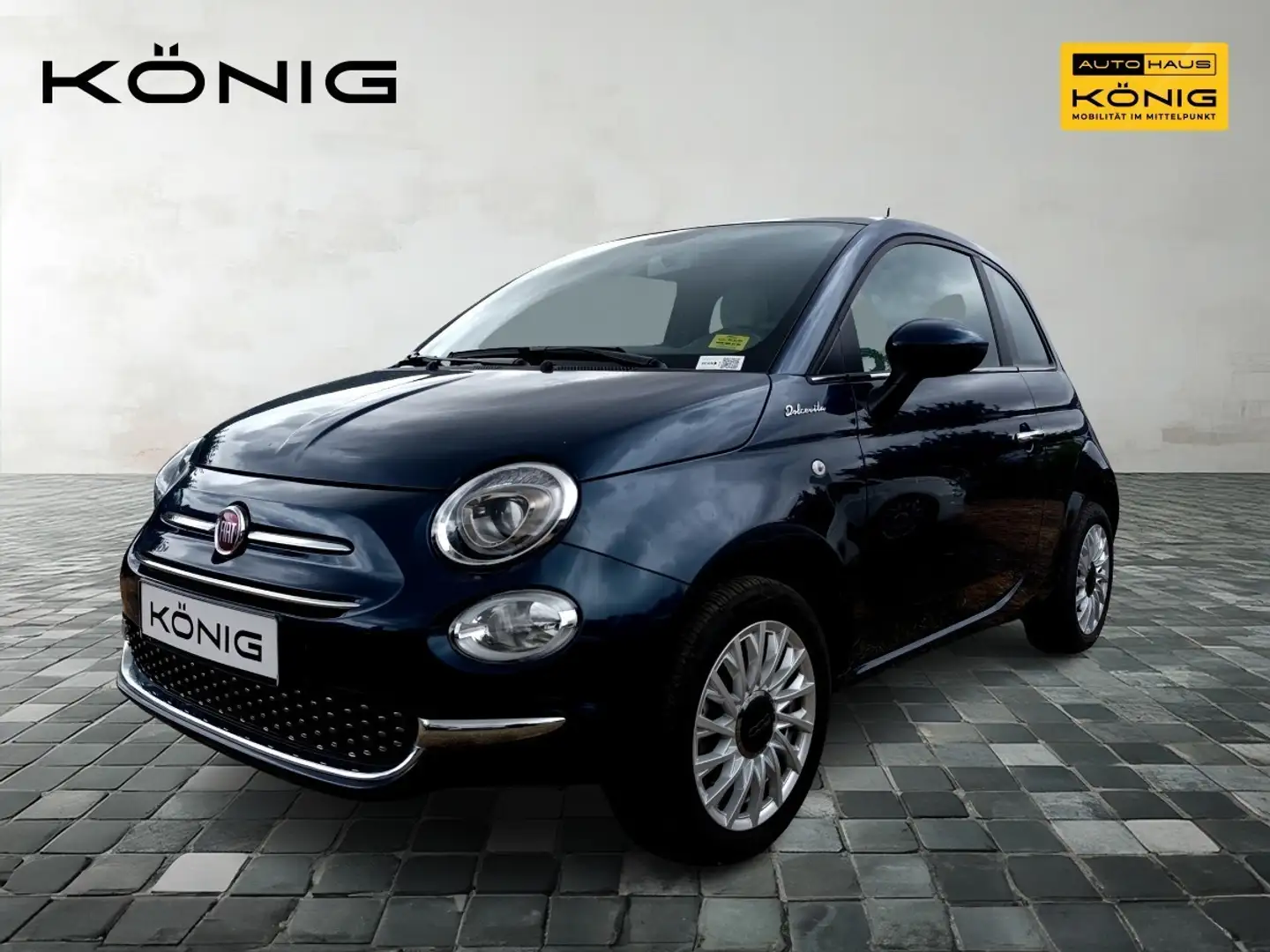 Fiat 500C 1.0 Cabrio DolceVita Klima*Carplay*Tempomat Blau - 1