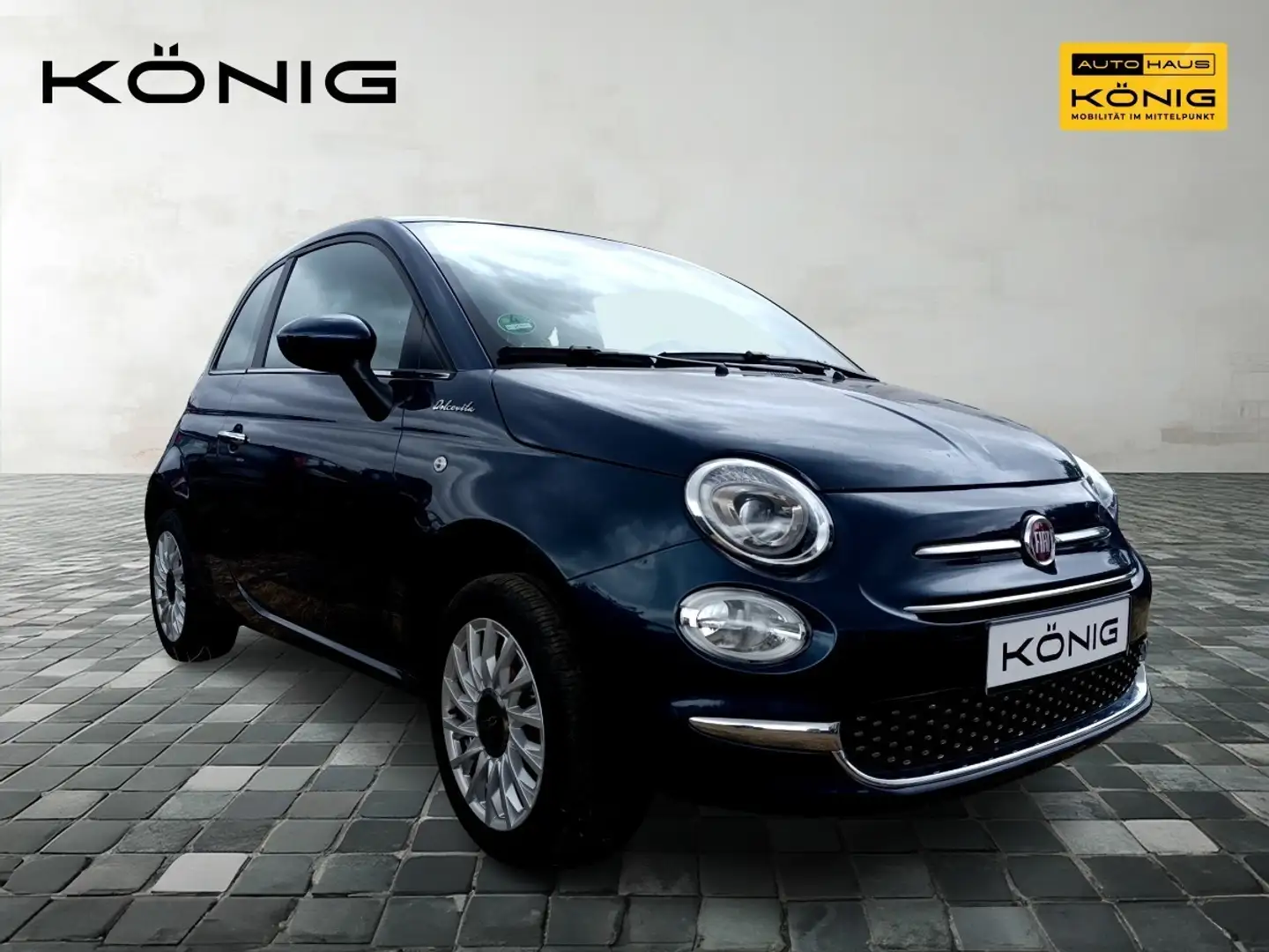 Fiat 500C 1.0 Cabrio DolceVita Klima*Carplay*Tempomat Blau - 2