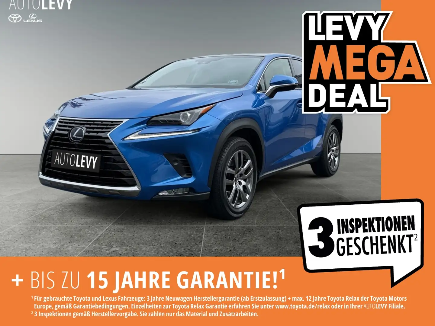 Lexus NX 300 h Executive Line *NAVI*SHZ*RFK*PANO*LED*WKR Blauw - 1