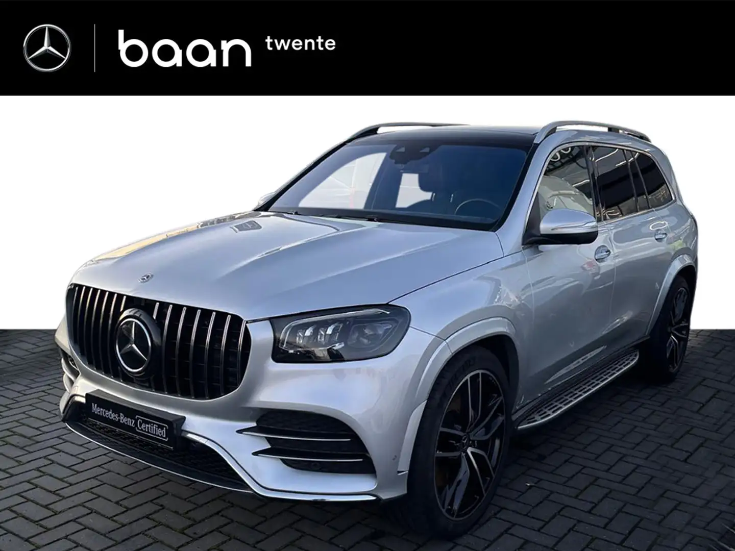 Mercedes-Benz GLS 400 d 4-Matic Premium Plus AMG Line Automaat | Distron Zilver - 1