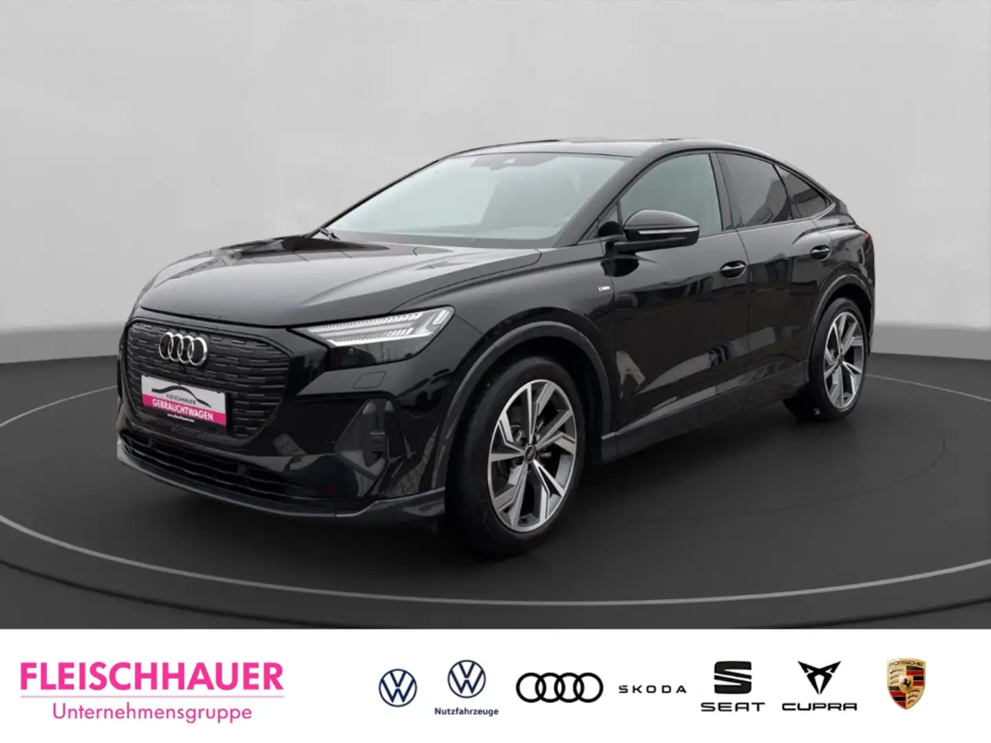 Audi Q4 e-tron Sportback 35 2x S-line Matrix-LED Panoramadach Schwarz - 1