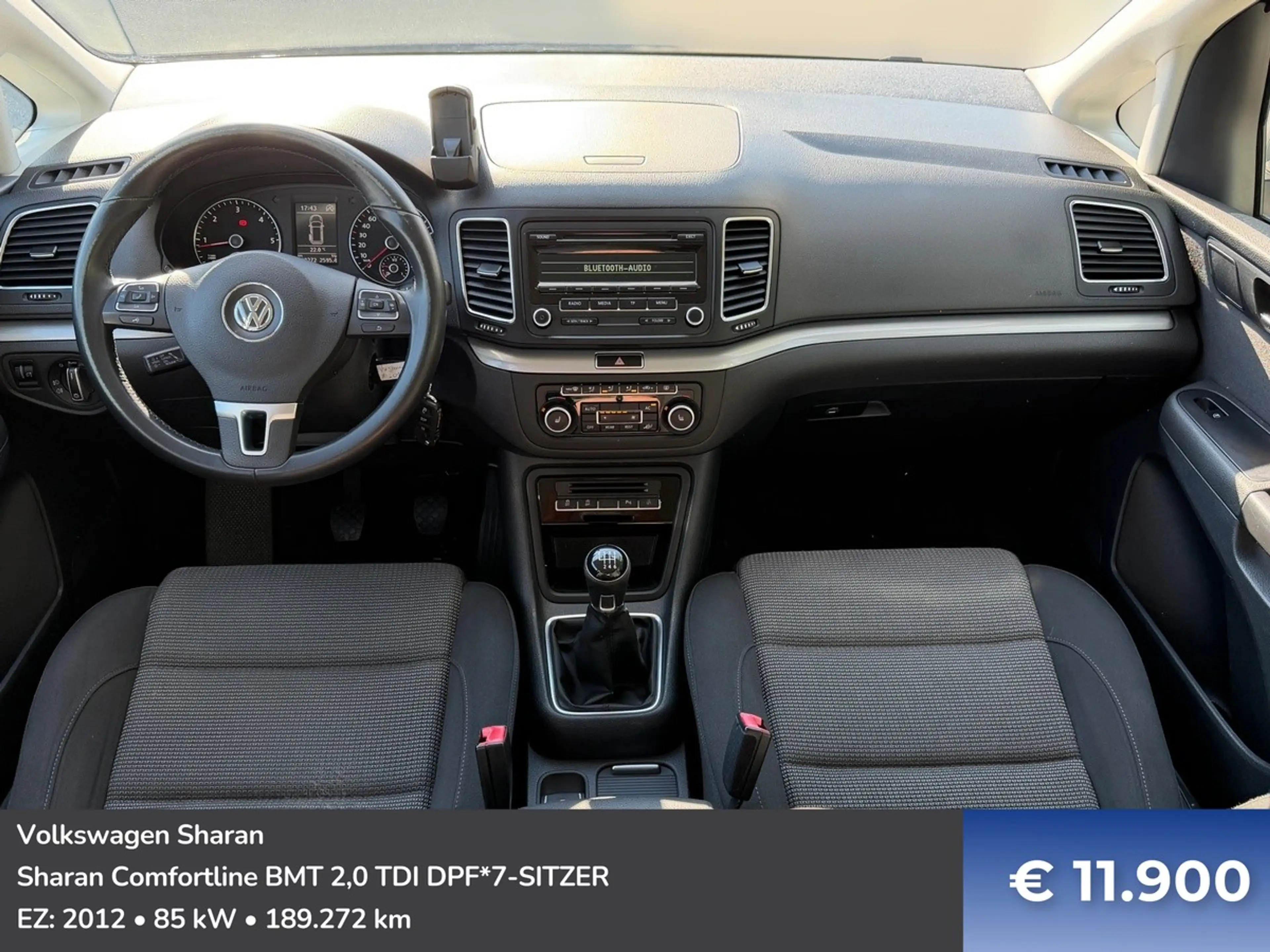 Volkswagen Sharan Sharan Comfortline BMT 2,0 TDI DPF*7-SITZER — photo 9