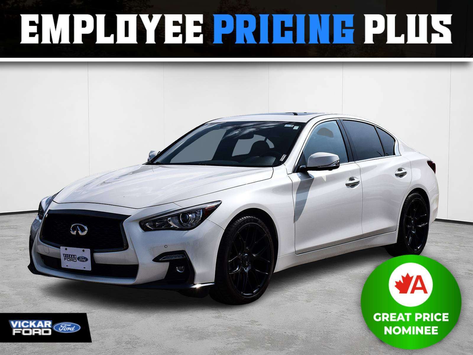 White 2021 INFINITI Q50 Sedan All-Wheel Drive Automatic