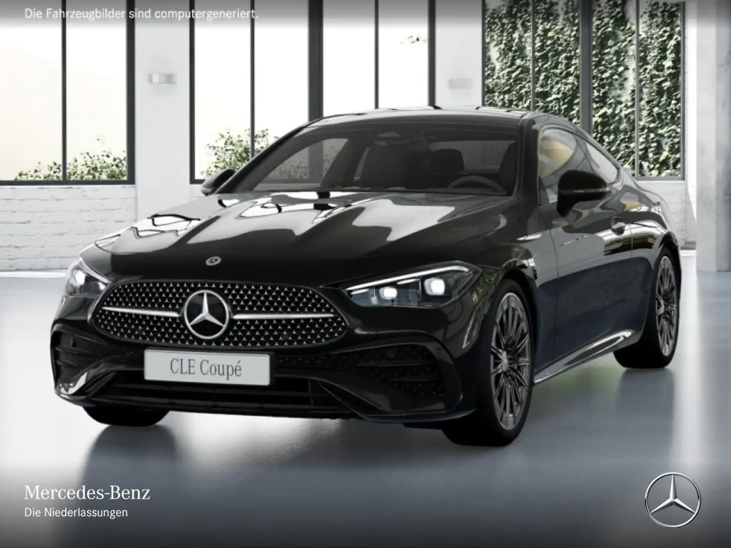 Mercedes-Benz CLE 300 4M AMG+NIGHT+PANO+AHK+BURMESTER+KAMERA+9G Noir - 2