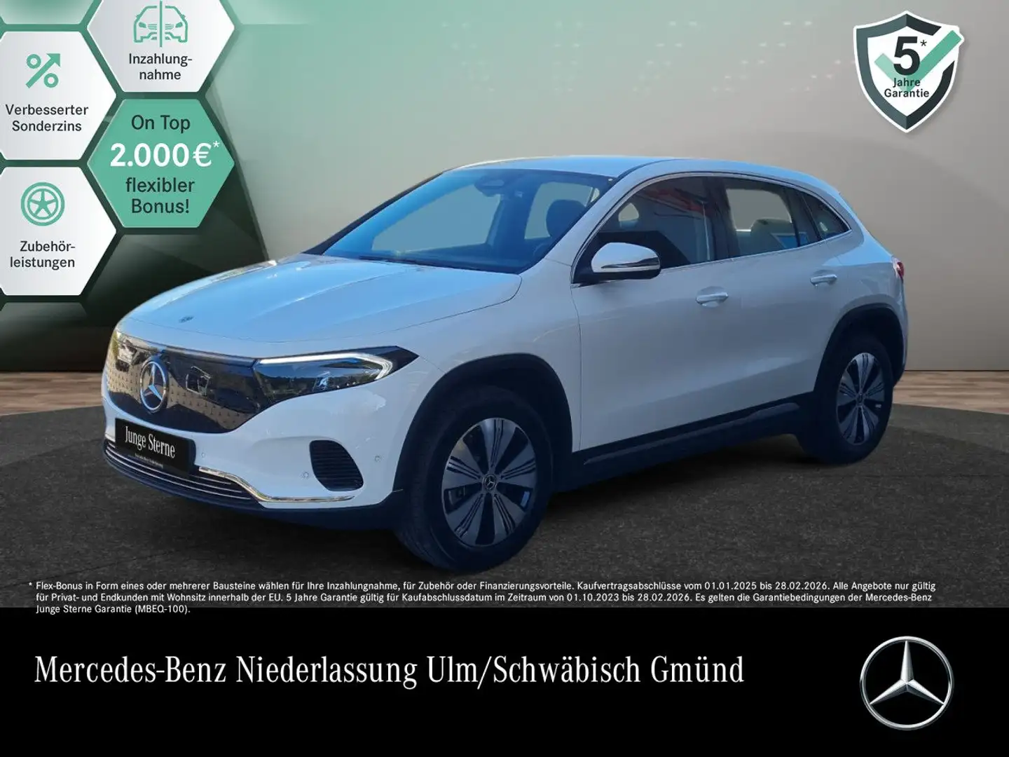 Mercedes-Benz EQA 300 4M PROG+ADVANCED+AHK+KAMERA+SPUR Weiß - 1