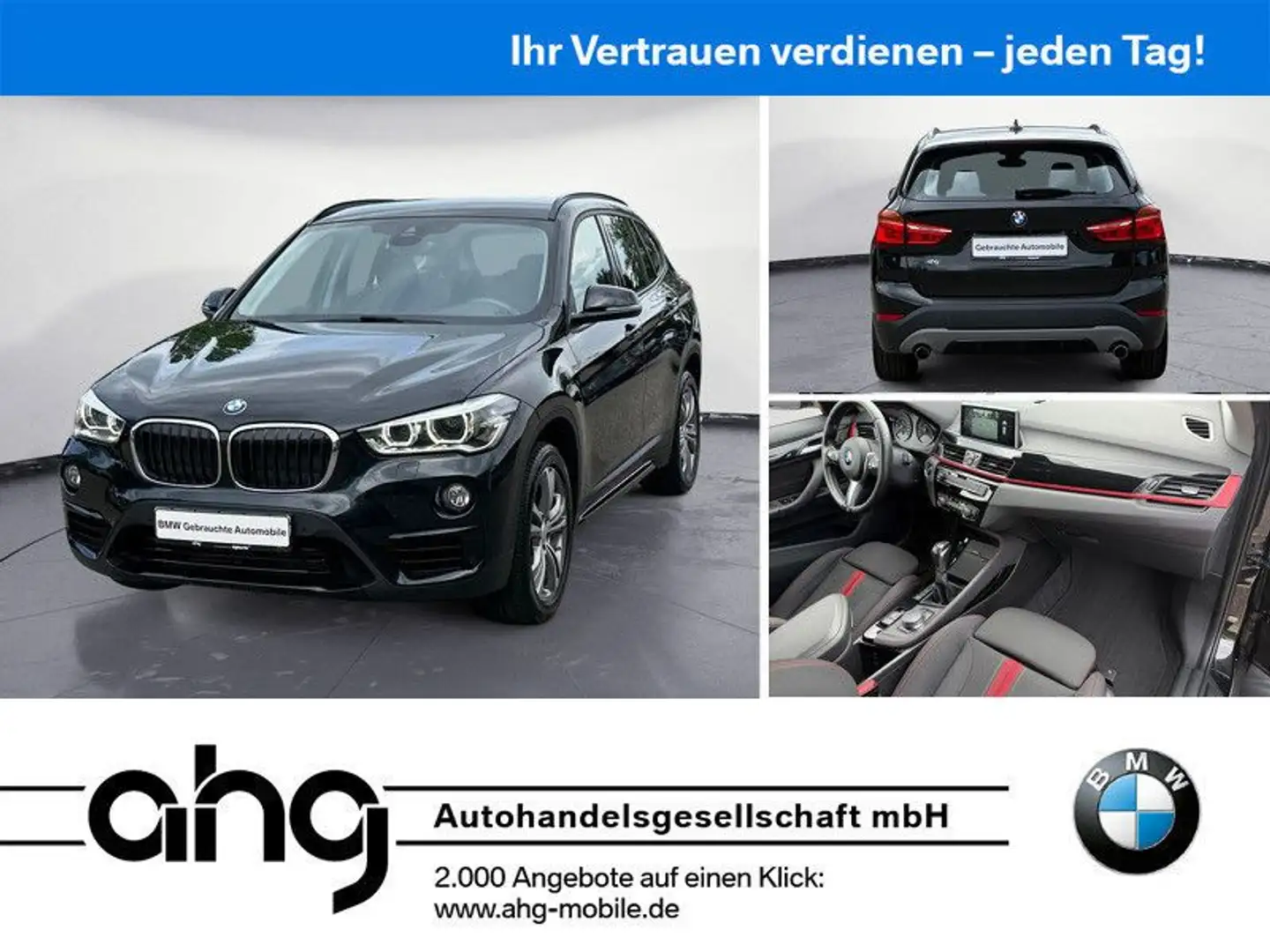 BMW X1 xDrive25d Sport Line Navi Klima PDC Kamera LE Nero - 1