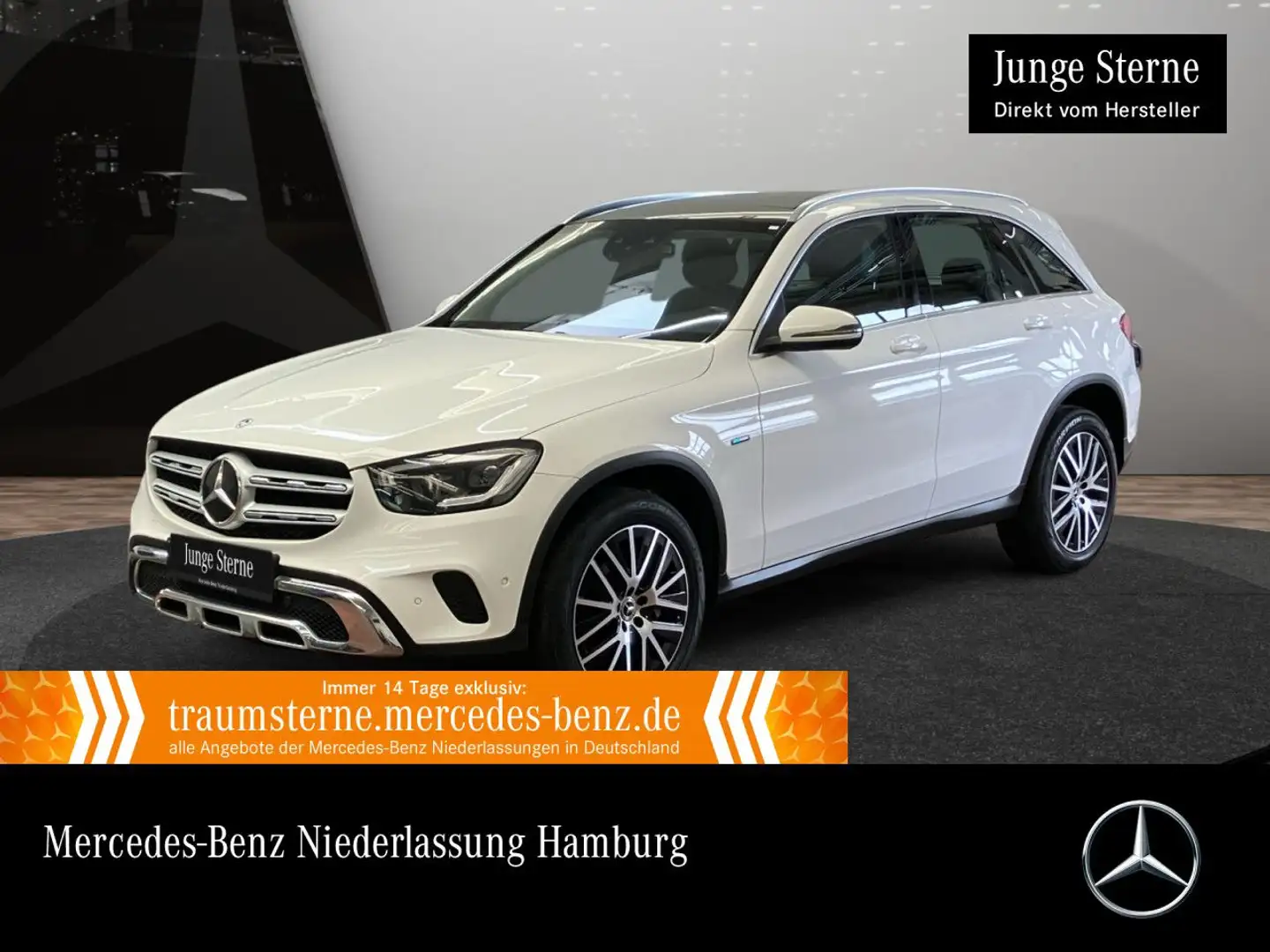 Mercedes-Benz GLC 300 e 4M PANO+MULTIBEAM+KAMERA+HUD+SPUR+TOTW Blanc - 1