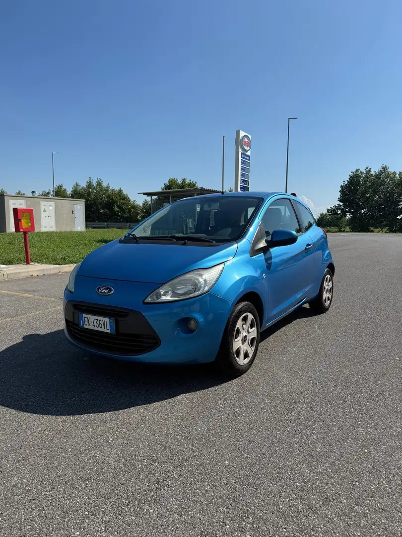 Ford Ka/Ka+ Ka II 3p 2009 Ka 1.2 Titanium c/esp,tcs 69cv E5 Bleu - 1