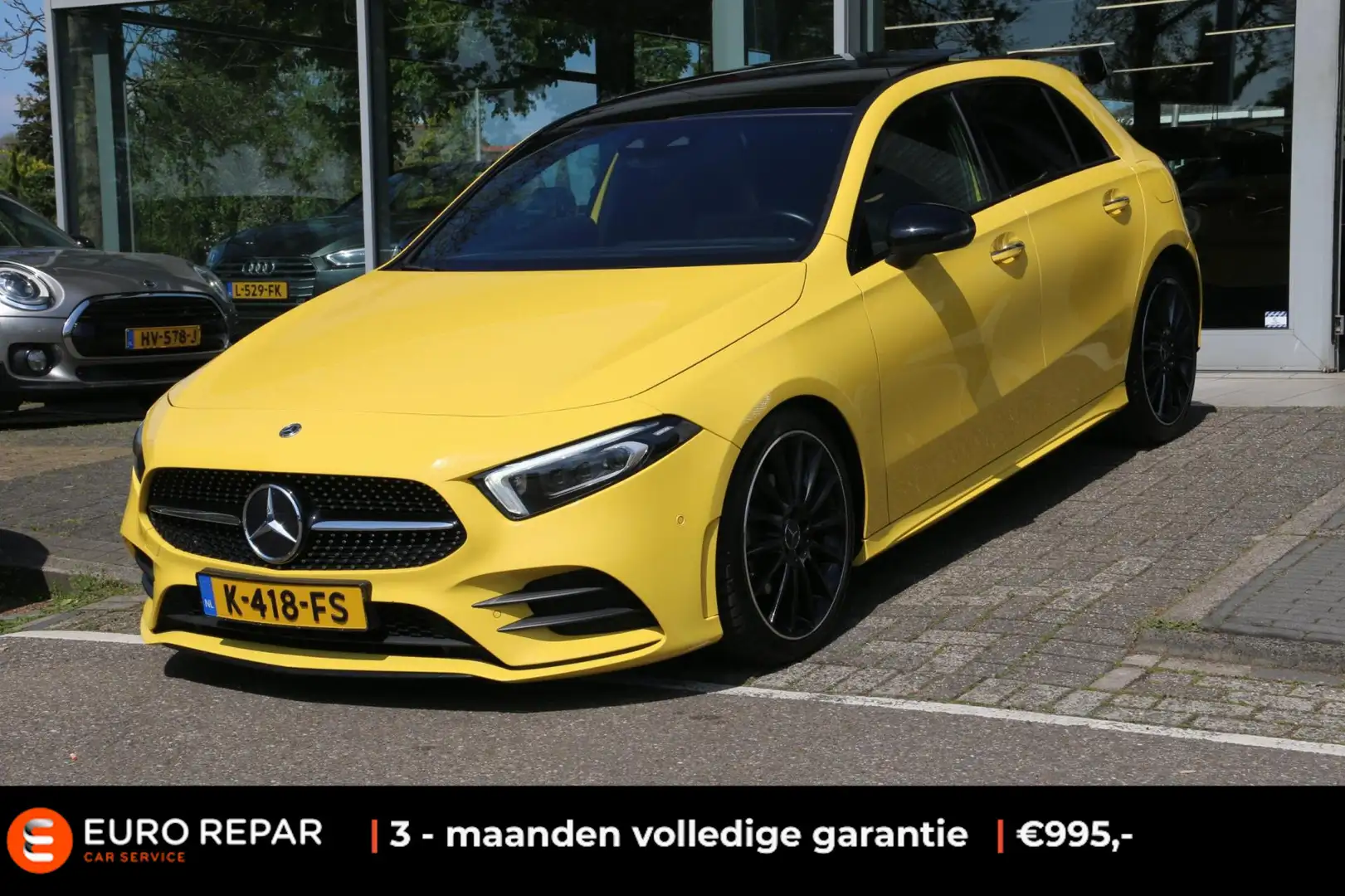 Mercedes-Benz A 180 Business Solution AMG PANO-DAK NAP! Geel - 1