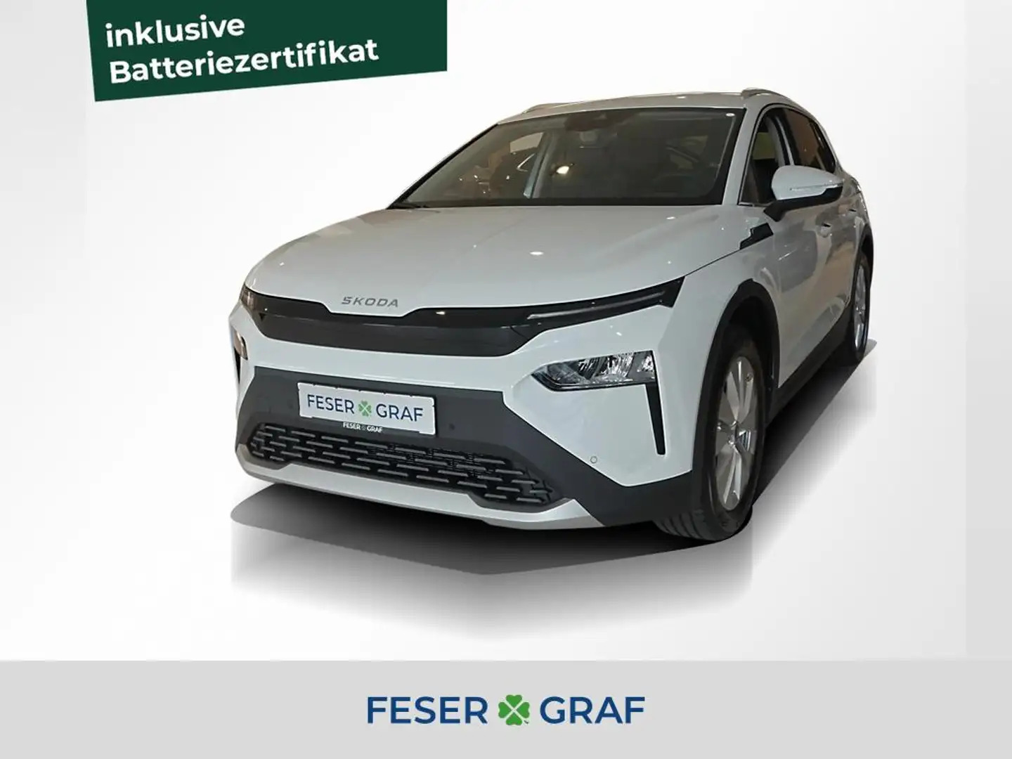 Skoda Elroq 85 82 kWh NAVI, SHZ, KESSY Blanc - 1