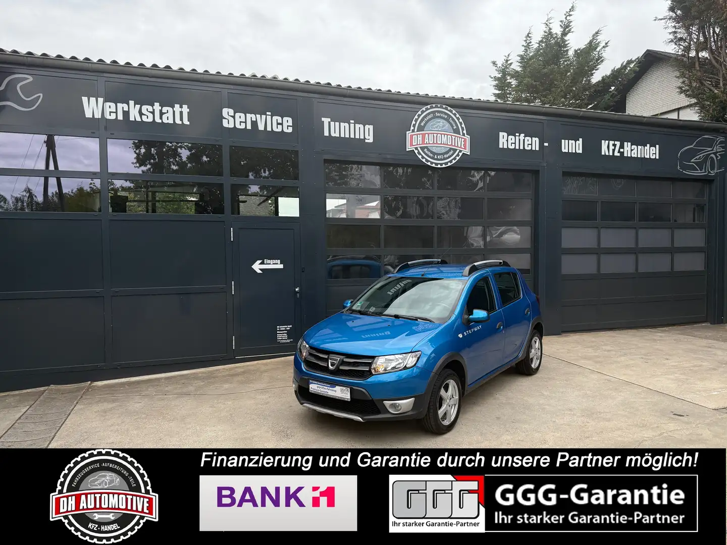 Dacia Sandero Stepway Prestige 2. Hand Top Ausstattung GARANTIE Blau - 1