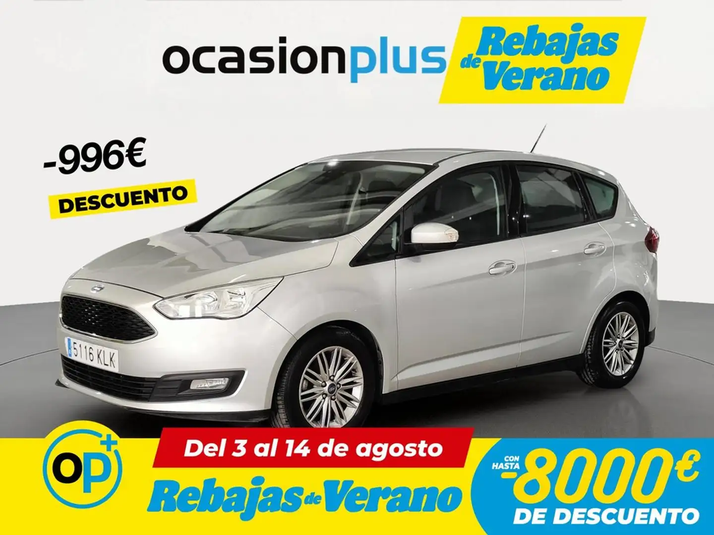 Ford C-Max 1.0 Ecoboost Auto-S&S Trend+ 125 Gris - 1