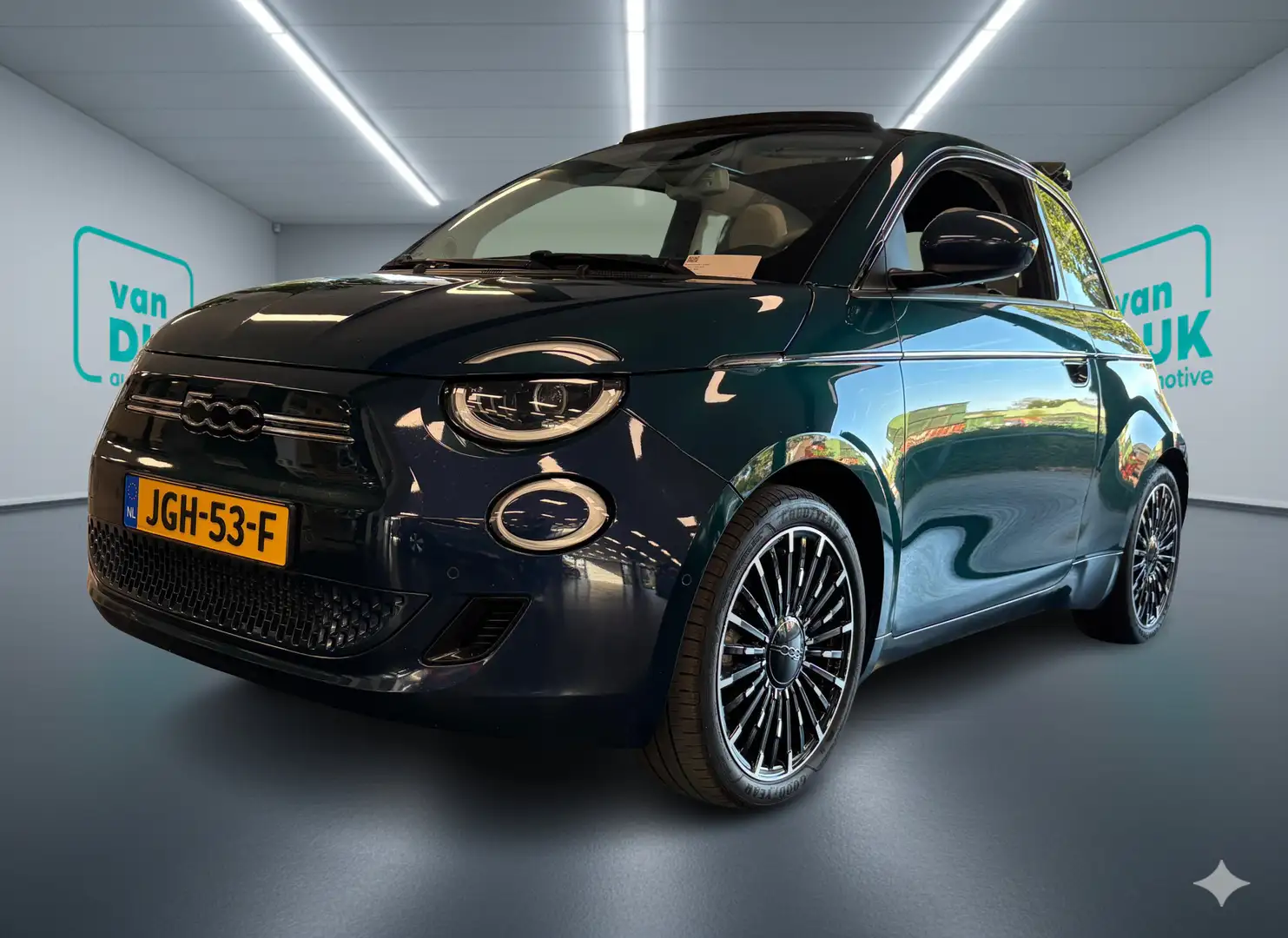 Fiat 500e 500E La Prima 42 kWh CABRIO CABRIO LEDERENBEKLEDIN Vert - 1