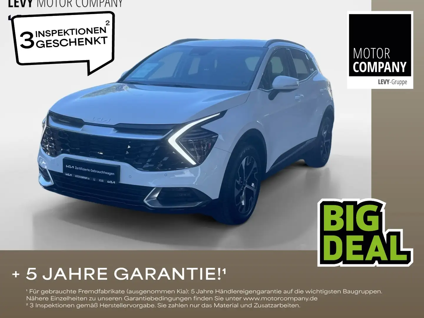 Kia Sportage 1.6 T-GDI Spirit Automatik+Navi+R.Kamera Blanco - 1