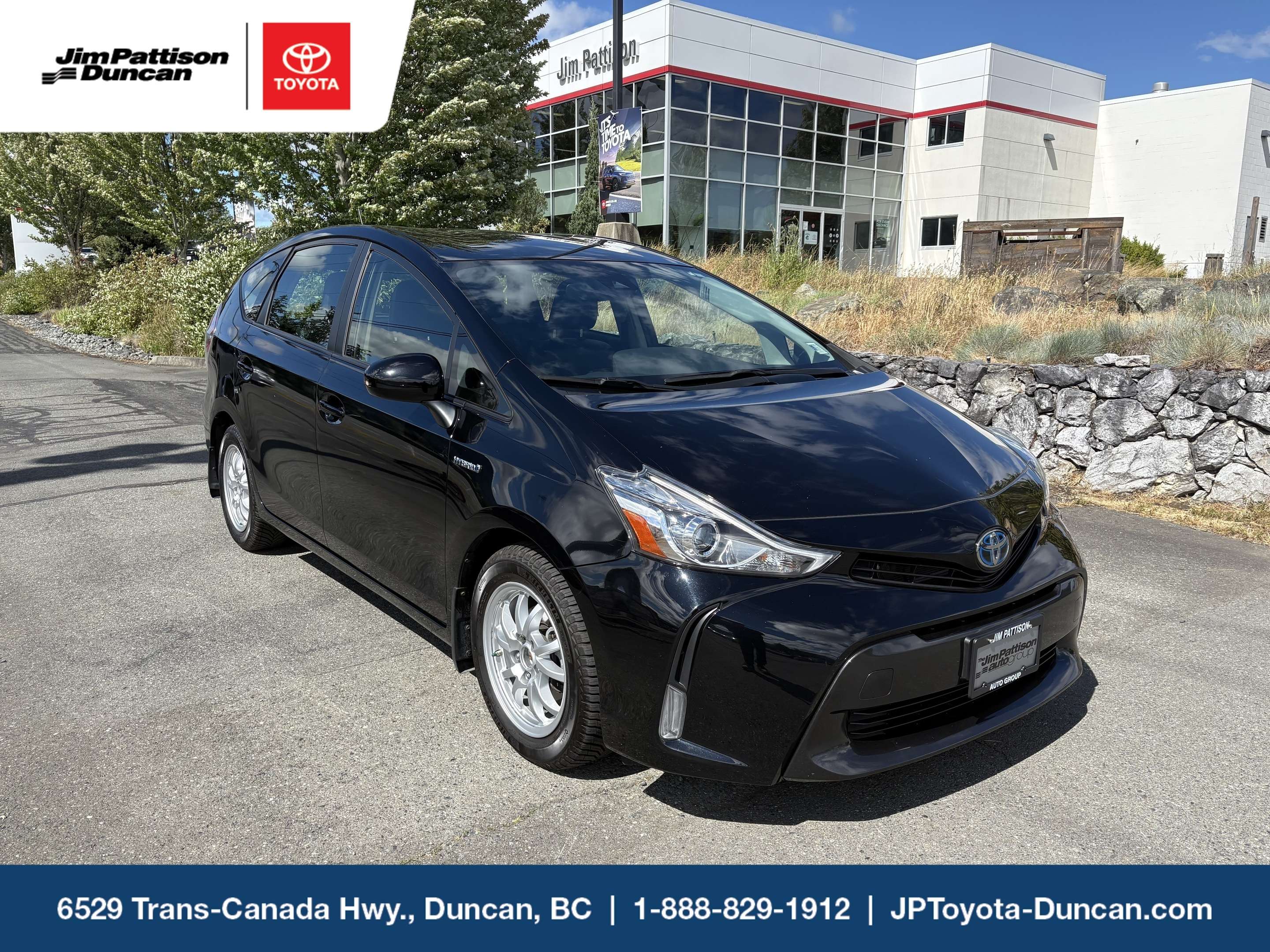Black 2018 Toyota Prius v FWD with Luxury Package Wagon Automatic