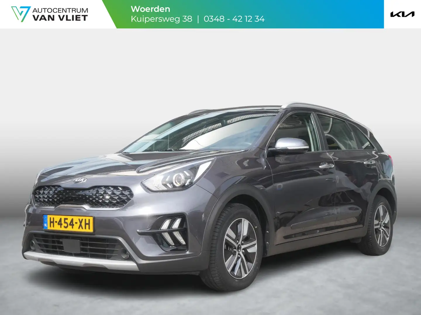 Kia Niro 1.6 GDi Hybrid DynamicLine | Cruise | Clima | Came Grijs - 1