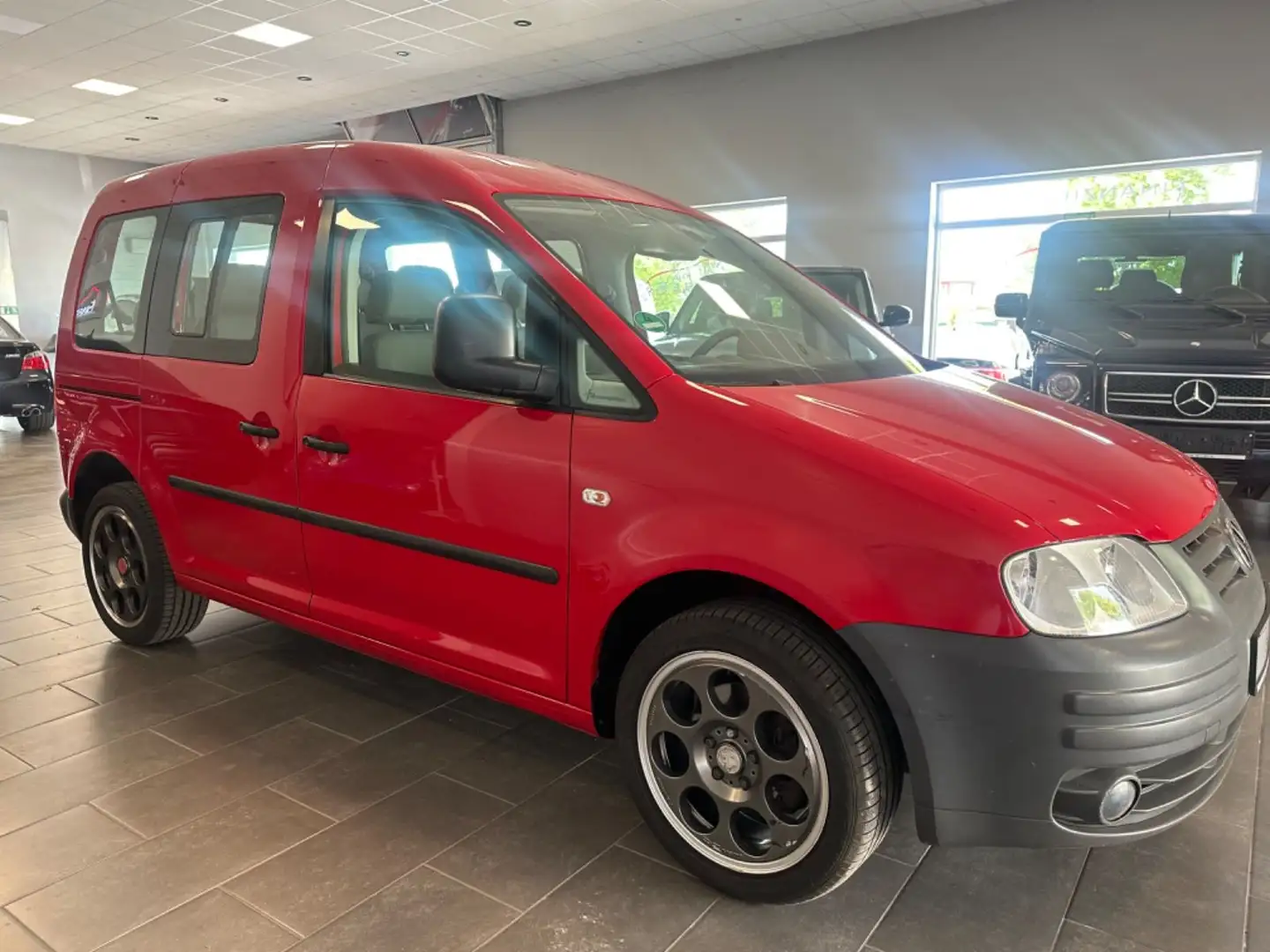 Volkswagen Caddy Life 1.4 7 Sitzer/PDC/1.Hand Rosso - 2
