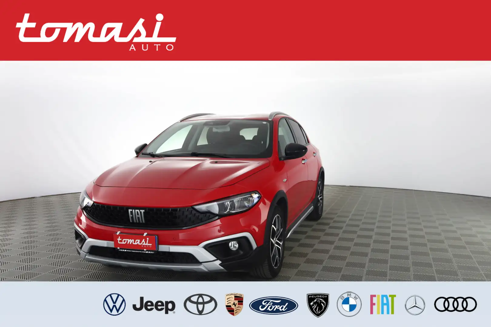Fiat Tipo 1.0 5 porte Cross RETROCAMERA,SENSORI ANT/POST Rosso - 1