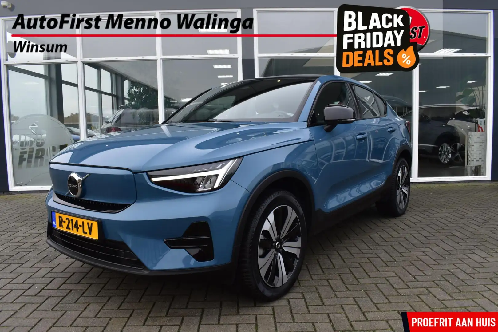 Volvo C40 Recharge Plus 69 kWh|SOH 96%|Stoel/Stuurverwarming Blauw - 1