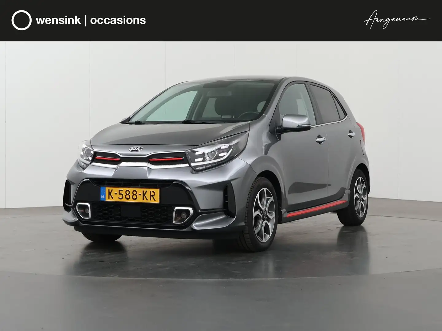 Kia Picanto 1.0 DPi GT-Line | Navigatie | Parkeercamera | Appl Gris - 1