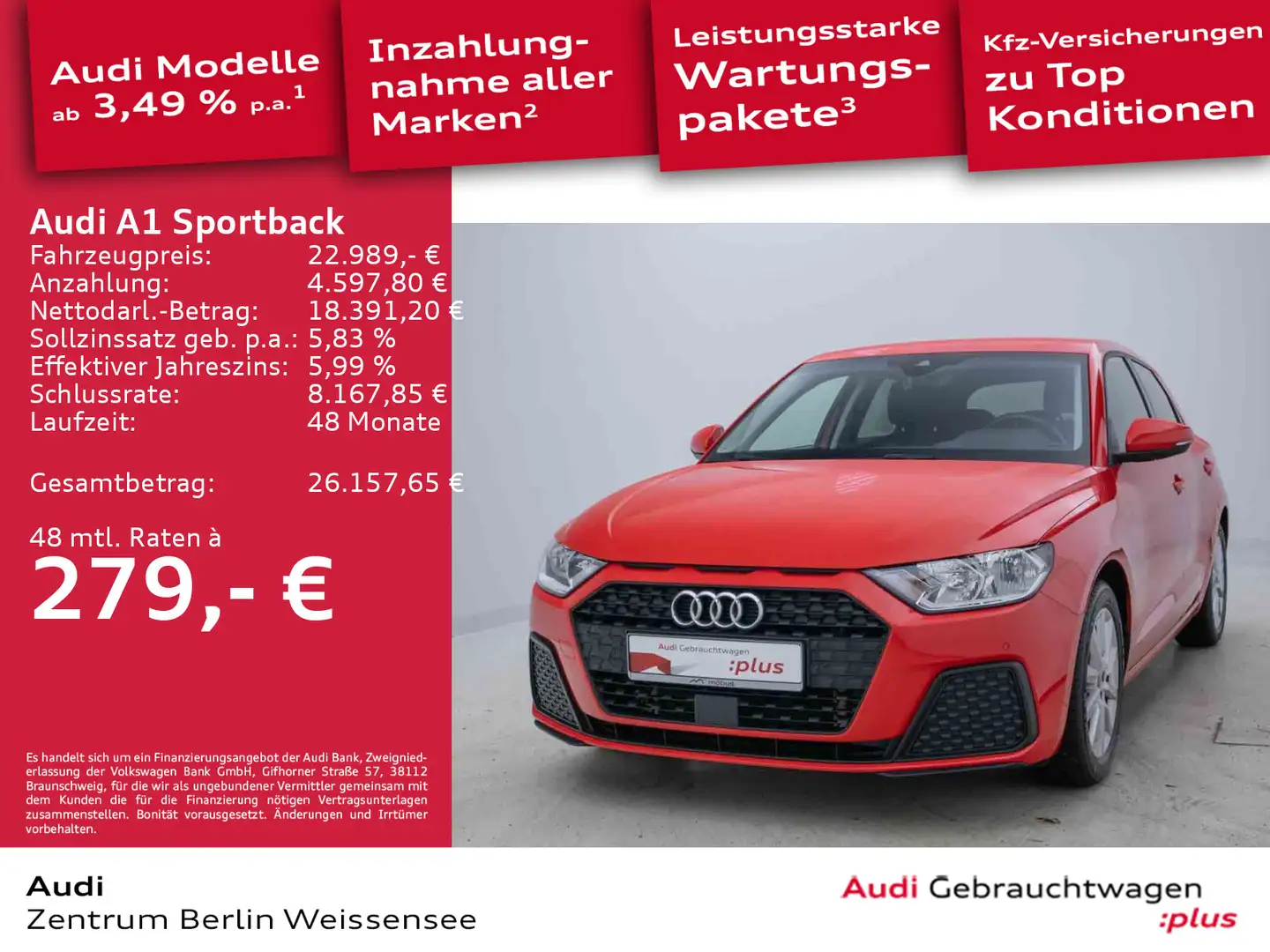 Audi A1 35 TFSI S-TRO*GJR*NAVI*PDC*ASSIST** Rot - 1