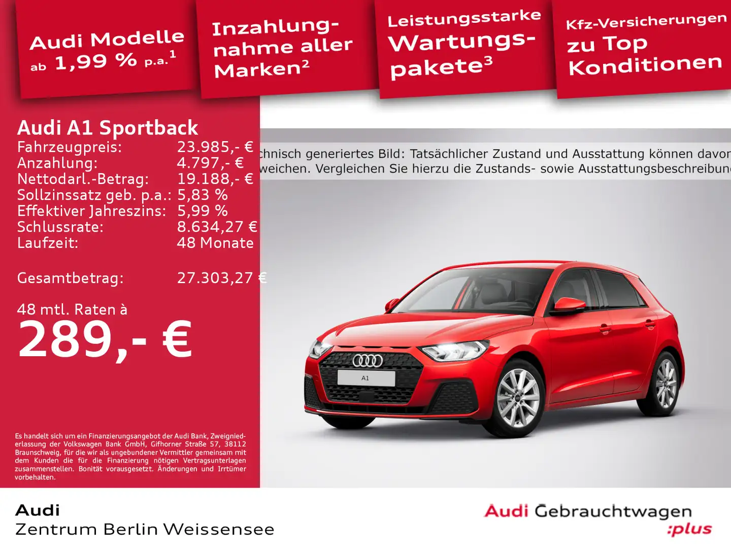 Audi A1 35 TFSI S-TRO*GJR*NAVI*PDC*ASSIST** Rot - 1