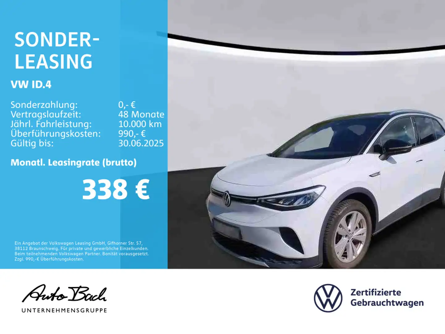 Volkswagen ID.4 Pro Performance Automatik, Navi, LED, Rückf Fehér - 1