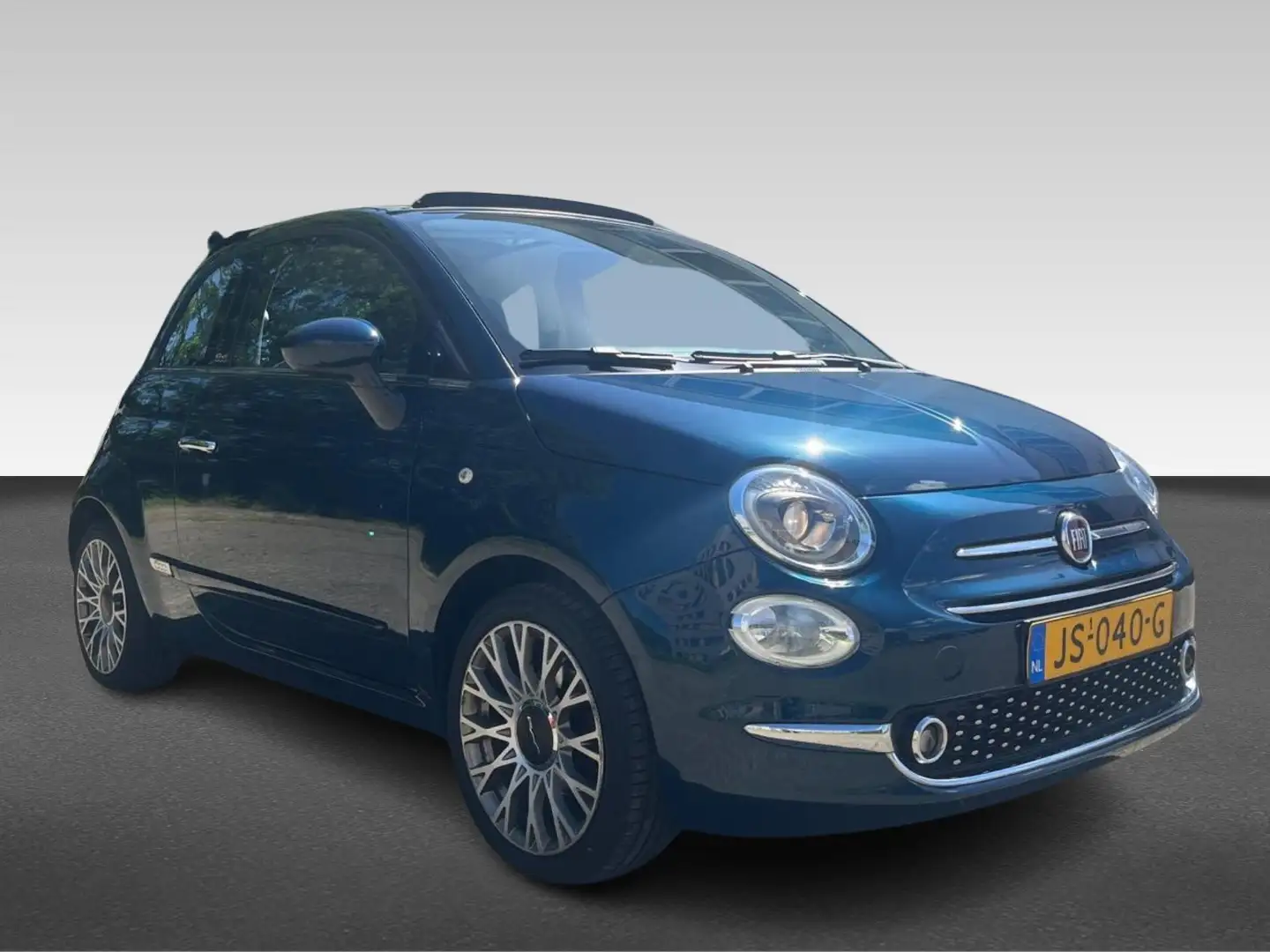 Fiat 500C 0.9 TwinAir Turbo Lounge | Cabrio dak | Azul - 2