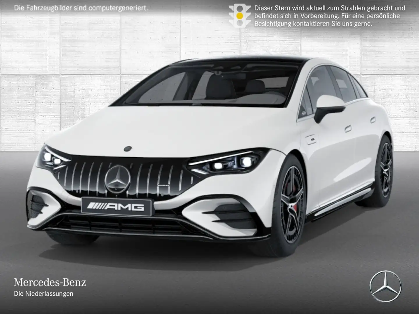 Mercedes-Benz EQS EQE 53 AMG 4M Burmester 3D Fahrass 360° Airmat HUD Weiß - 2