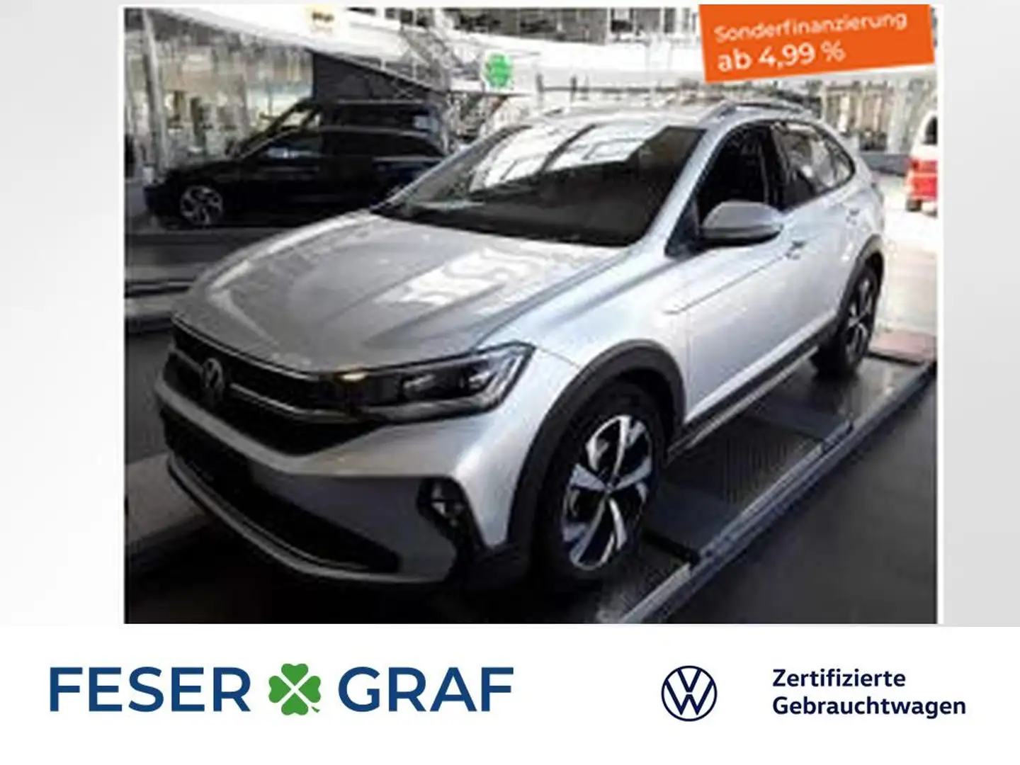 Volkswagen Taigo 1.5TSI Style DSG LED ACC AHK Navigationssyst Argent - 1